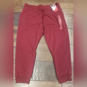 Member's Mark Sherpa lined Burgundy Jogger Pants Size Xl
